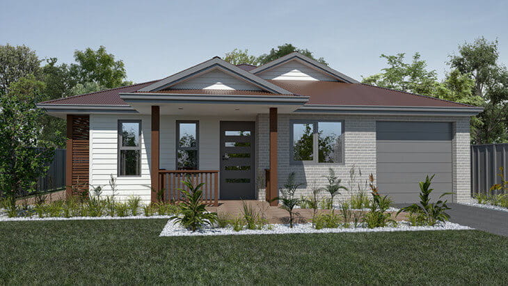 Front entry of an attractive accessible and modern house