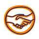 EndeavourIcons-Orange_SupportShake