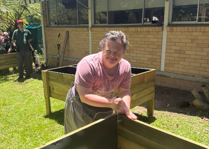 Image 1. David on the tools
