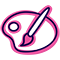 L and L Hub Activity Icons_RGB_Pink_Arts and Craft 01_Positive
