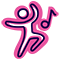 L and L Hub Activity Icons_RGB_Pink_Dance 02_Positive
