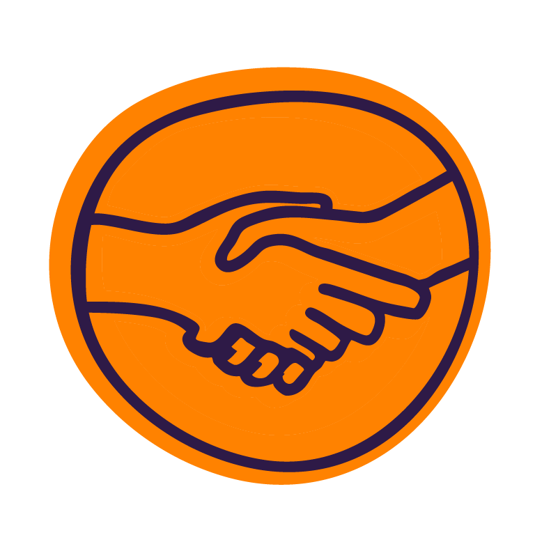 EndeavourIcons-NEG-Orange_SupportShake